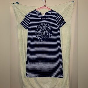 2/$35 Kate Spade Skirt the Rules Girls Size 12 Dress 3D Flower Seersucker Stripe